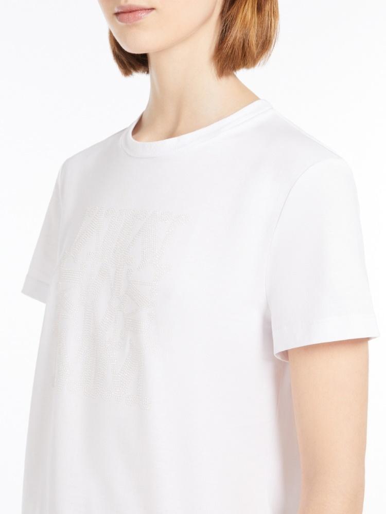 T-shirt MaxMarabesque in cotone<BR/> GIOVANE 011 MAX MARA