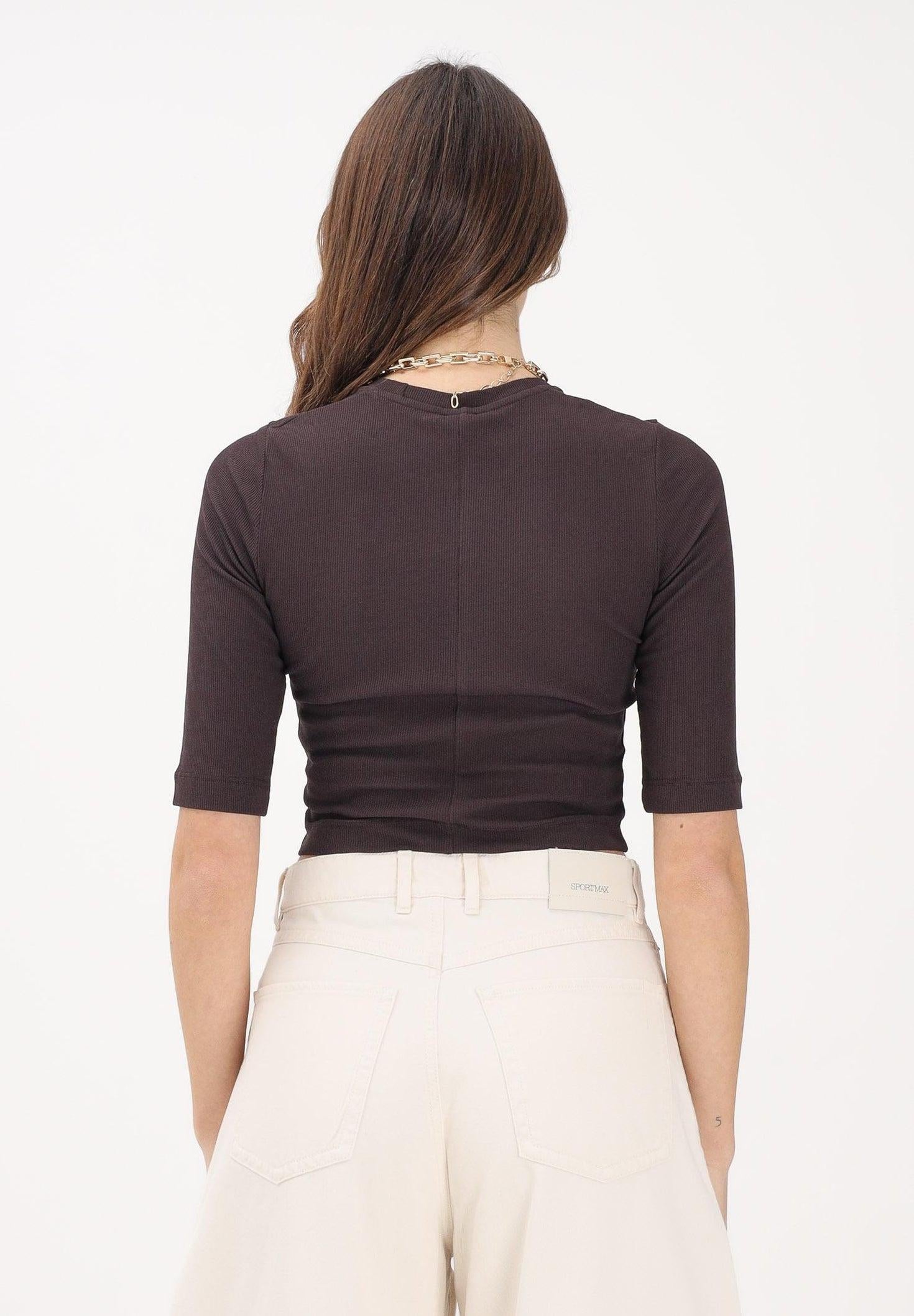 Maglia cropped con catena<BR/> 106635A32C M28 PINKO