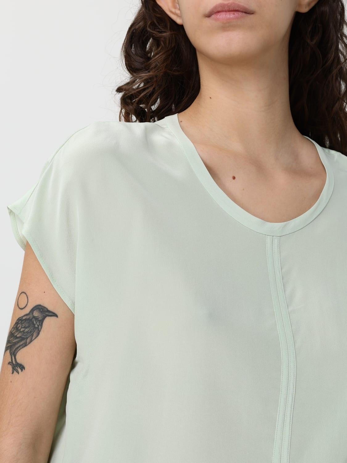 Camicetta con dettaglio logo<BR/><BR/> 106195A2T7 S86 PINKO