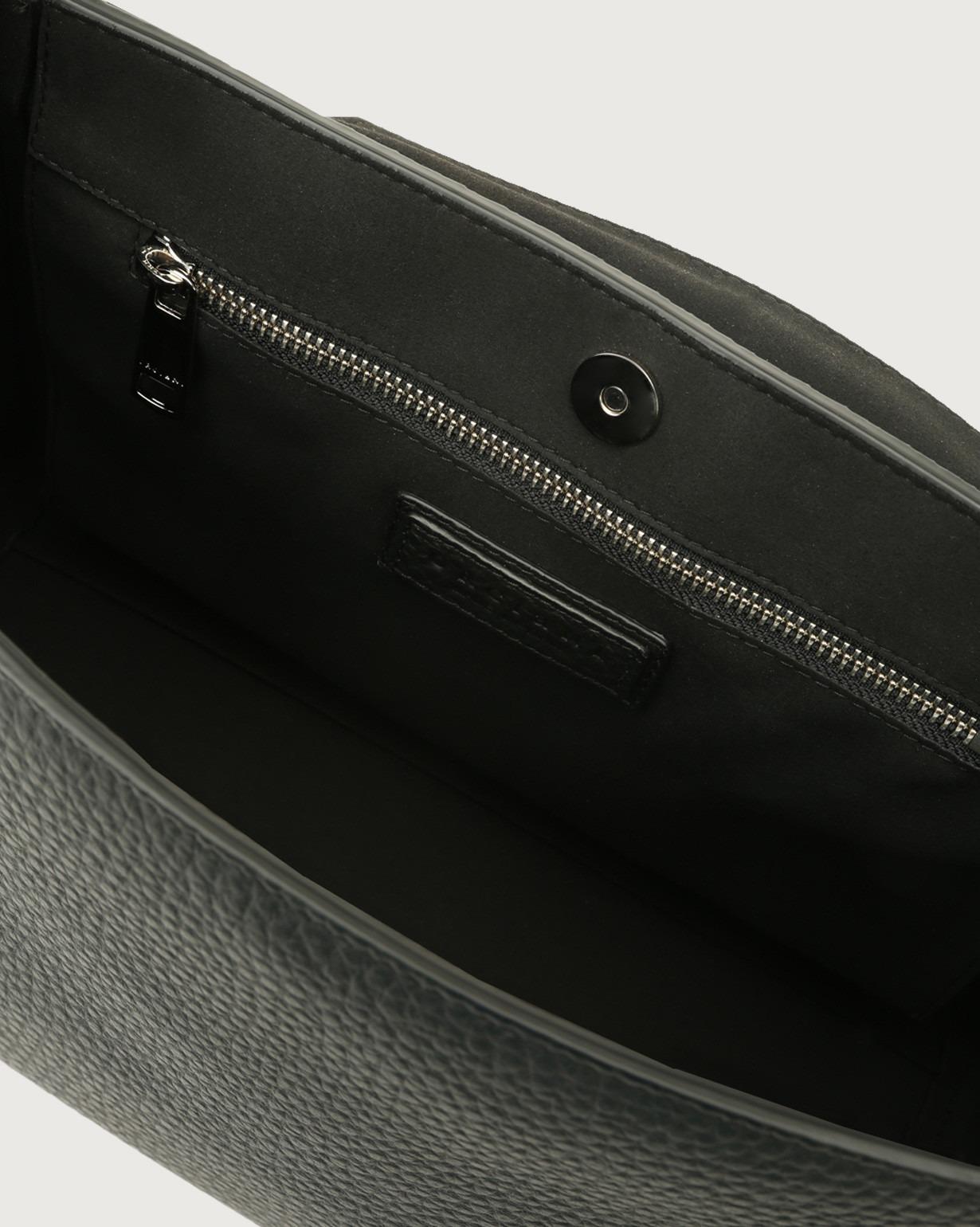 Borsa Sveva Soft Media a spalla in pelle con tracolla BT2006SOF NERO ORCIANI