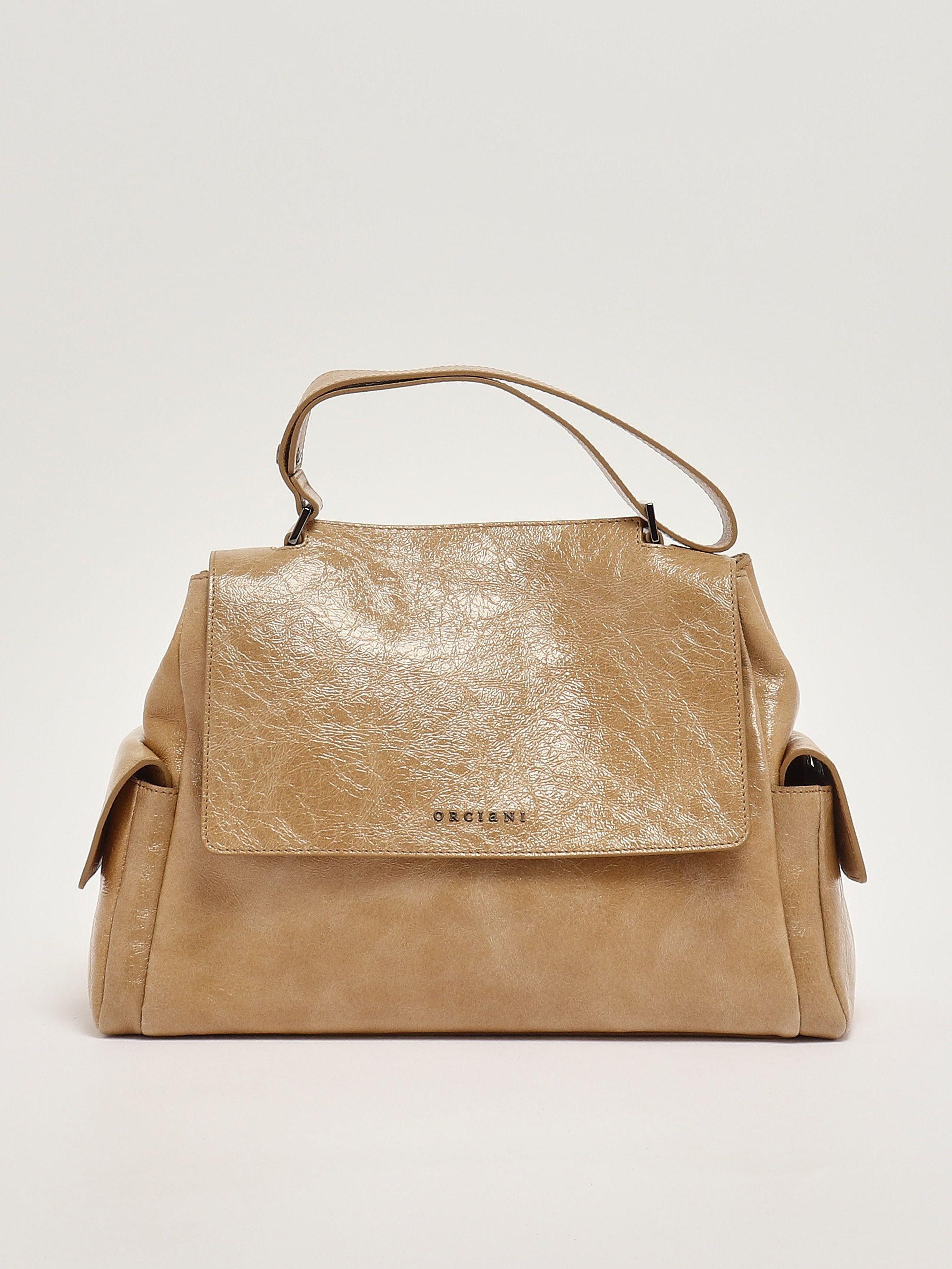 Borsa Sveva Stark Midi a spalla in pelle con tracolla BT2006STK BISCOTTO ORCIANI