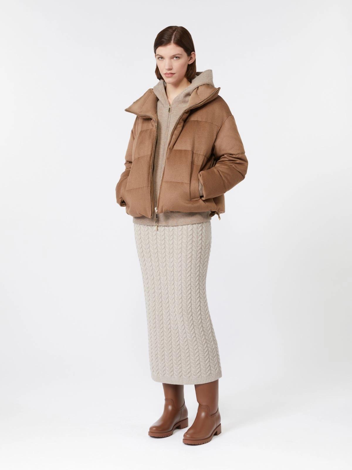 Piumino reversibile in cammello e taffetà antigoccia - Beige<BR/> DIEGO 042 MAX MARA THE CUBE