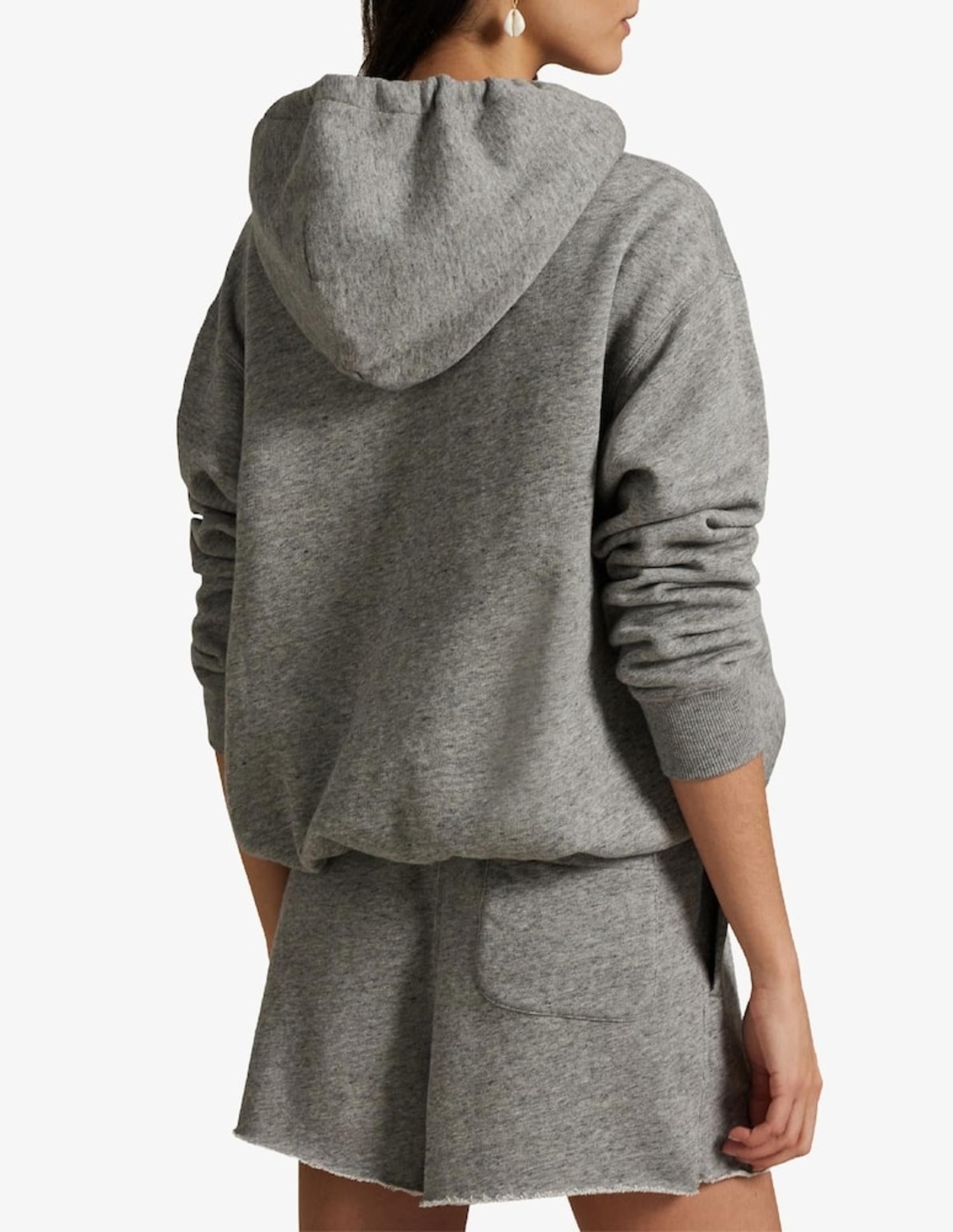 Felpa in cotone con cappuccio e stampa Bear 211971713 001 RALPH LAUREN
