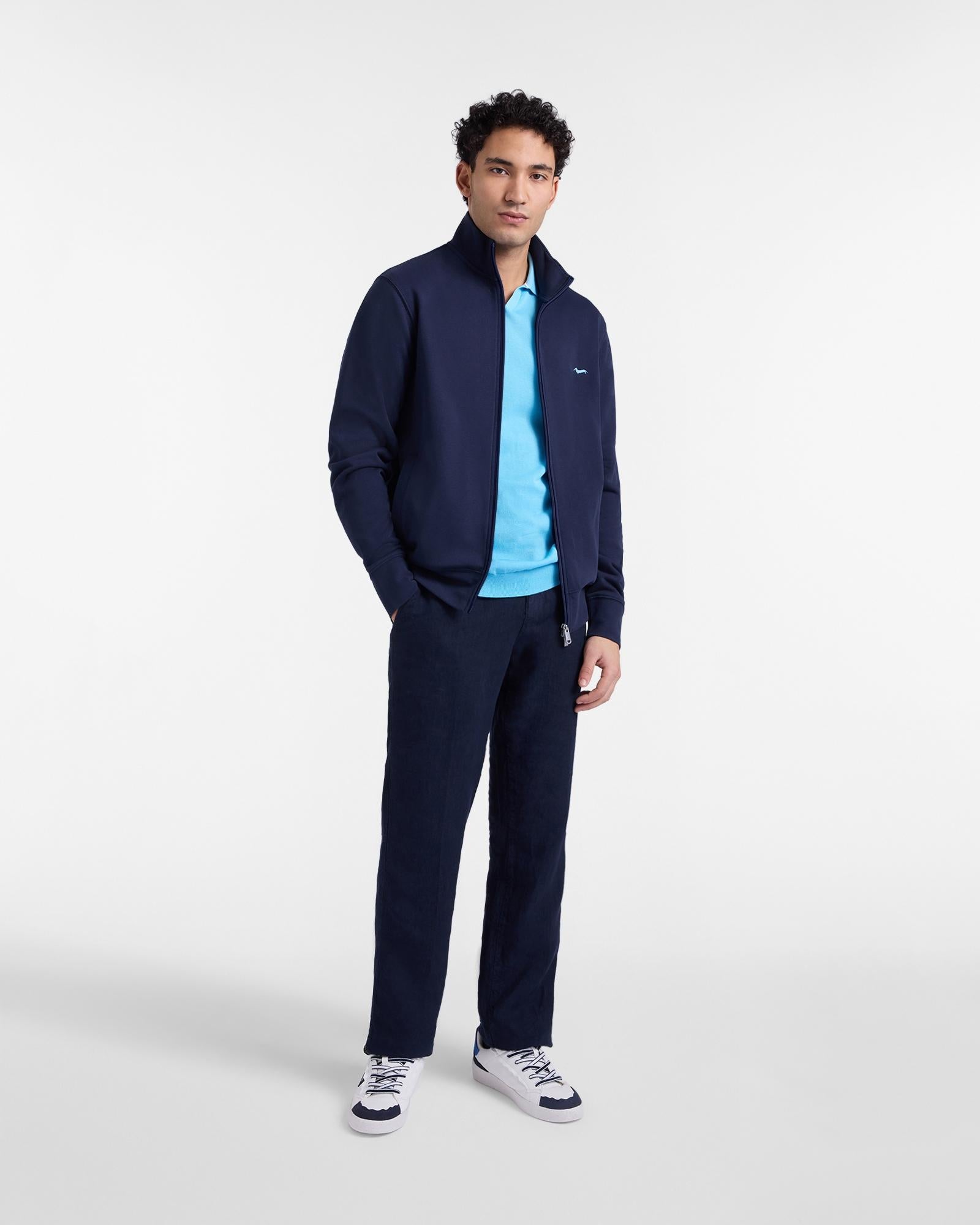Felpa Uomo Full Zip<BR/> FRQ195021920 801 HARMONT & BLAINE