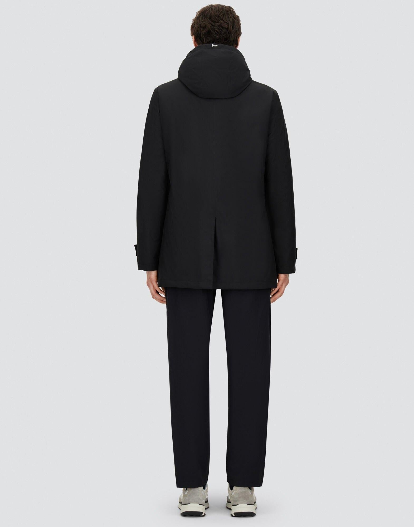 PARKA LUNGO IN ANTIVENTO A 2 STRATI PI001242U12840 9300 HERNO