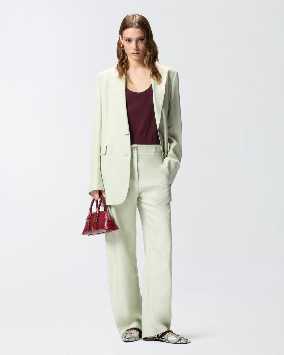 Giacca monopetto effetto rustico<BR/> 106529A2W6 S79 PINKO