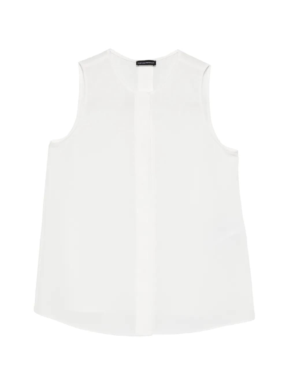 Camicetta senza maniche con scollo rotondo di Emporio Armani<BR/> EW003332AF12516 U0002 ARMANI