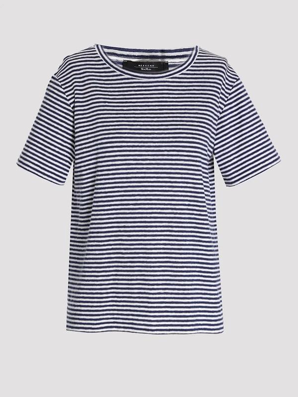 T-shirt basic in jersey di lino stretch WKDPELOTA 008 WEEKEND