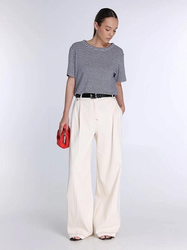 T-shirt basic in jersey di lino stretch WKDPELOTA 008 WEEKEND
