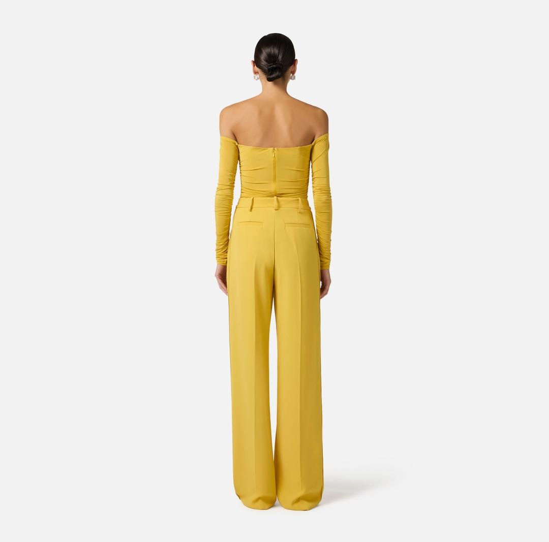 Body in jersey crêpe leggero con drappeggi BO01561E2 EV4 ELISABETTA FRANCHI