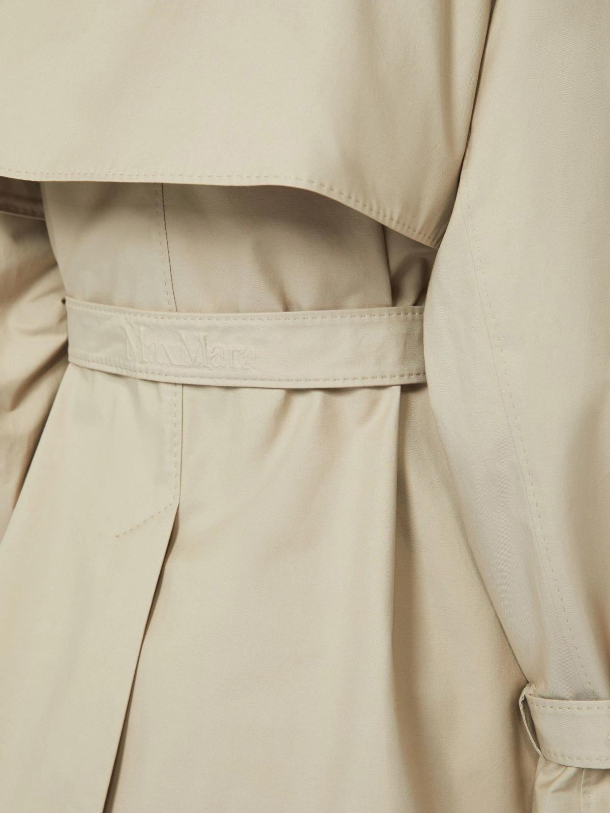 MTCCALLE<BR/>Trench crop in twill antigoccia MTCCALLE 013 MAX MARA THE CUBE