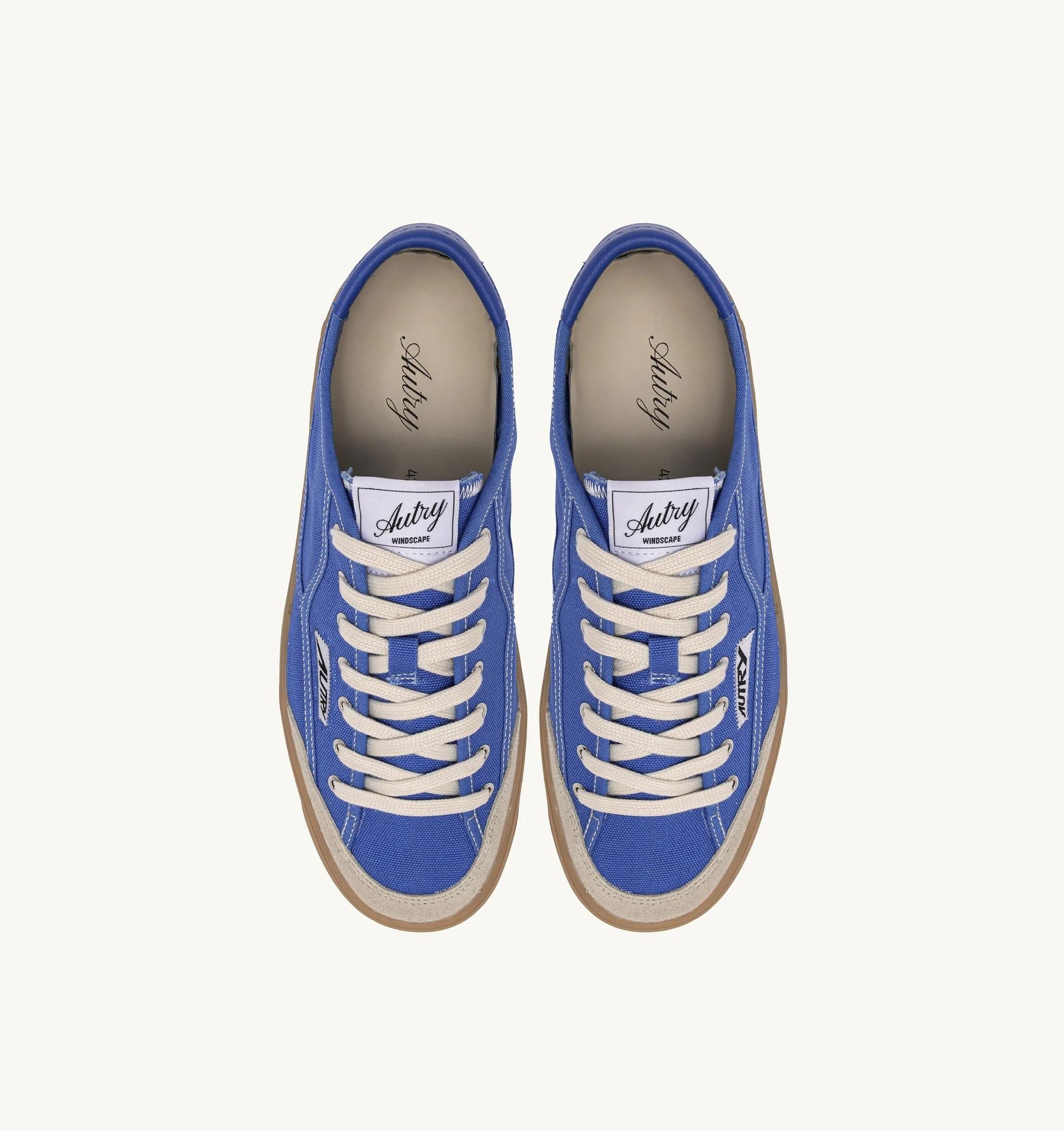 SNEAKERS WINDSCAPE LOW IN CANVAS PALACE<BR/> SCLM CU06 AUTRY ACTION SHOES