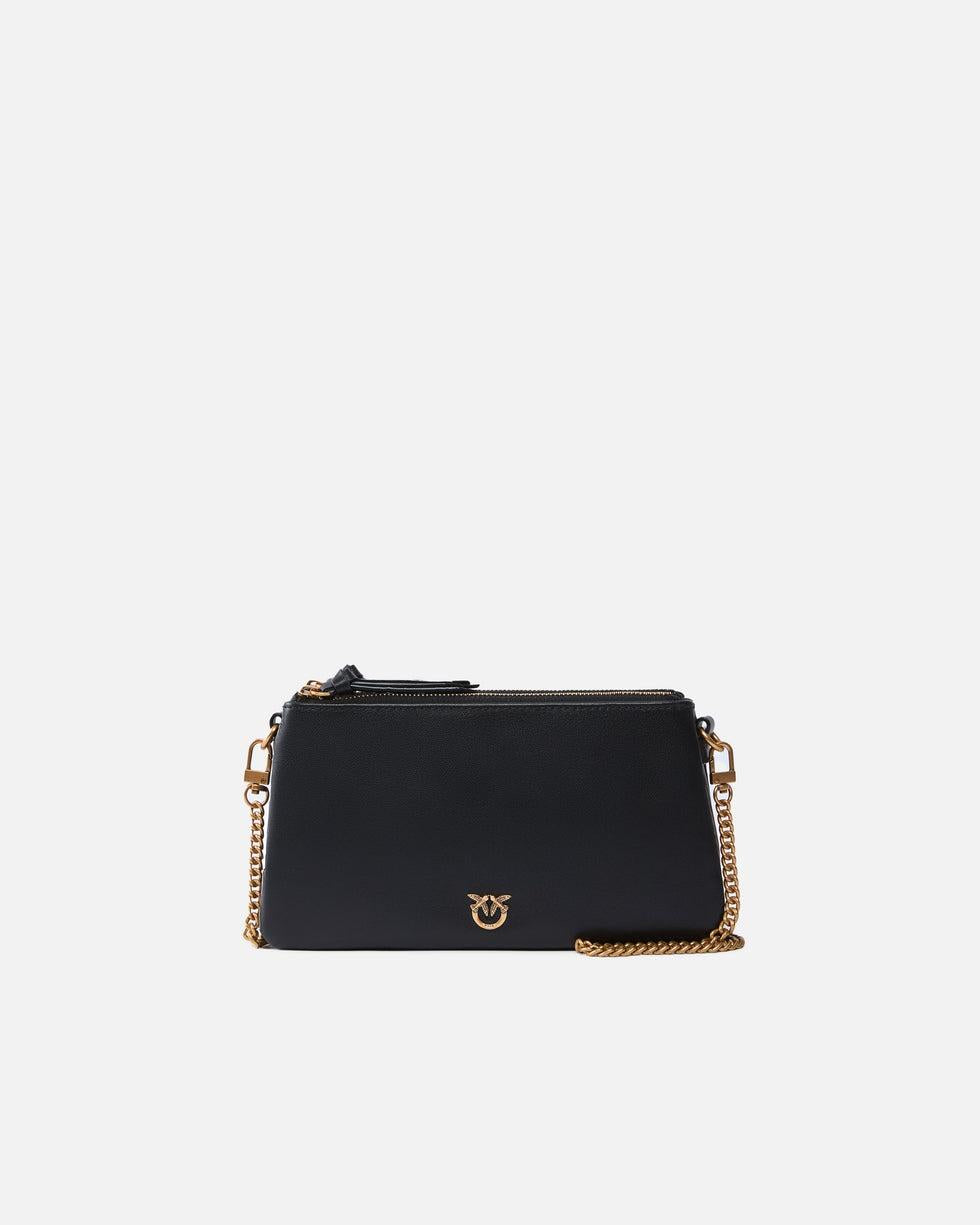 Borsa a tracolla Mini Double Bag piccola in pelle con tracolla<BR/> 105359A0QO Z99Q PINKO