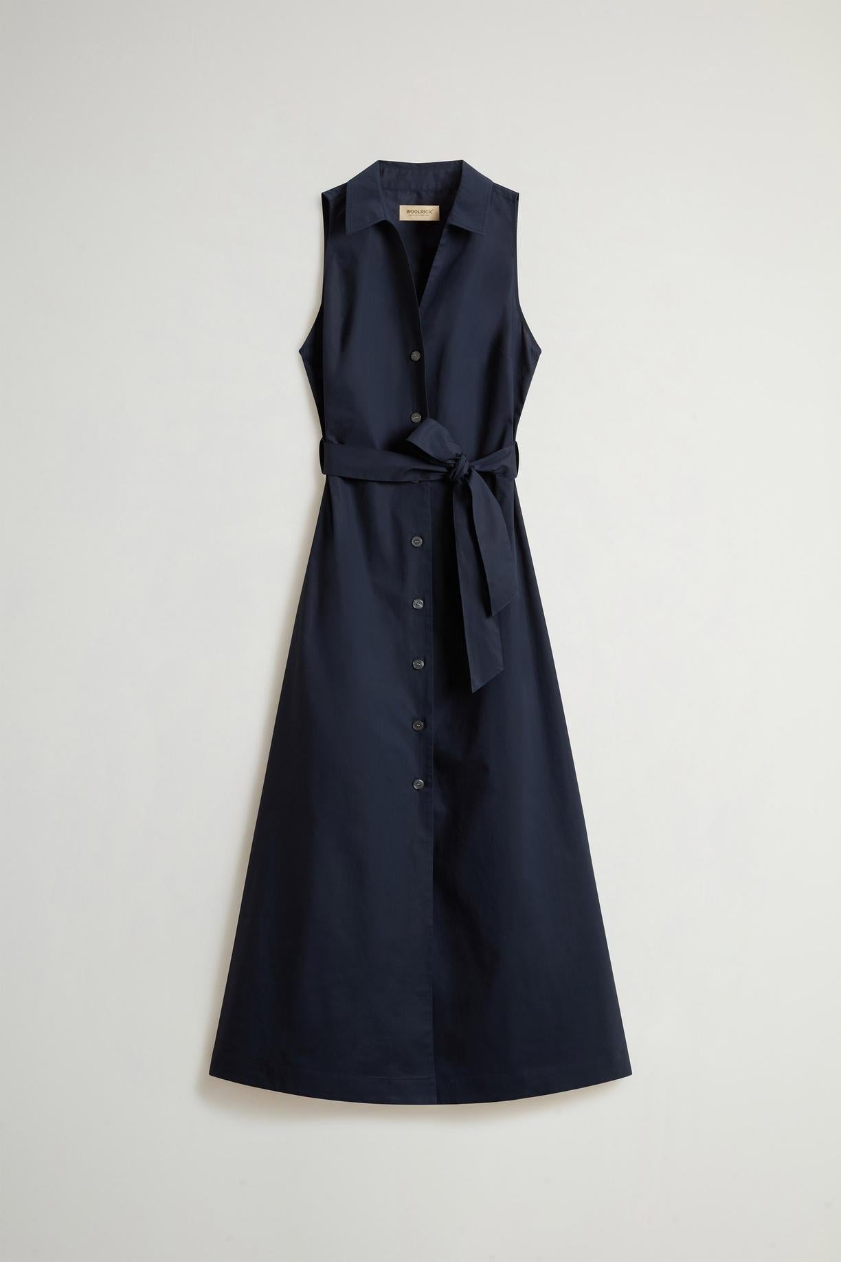 Vestito chemisier in popeline di puro cotone con cintura<BR/> CFWWDR2022FRUT3944 3989 WOOLRICH