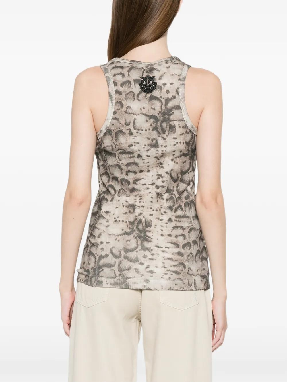 canotta con stampa pitonata<BR/><BR/> 106919A3DP CZ9 PINKO