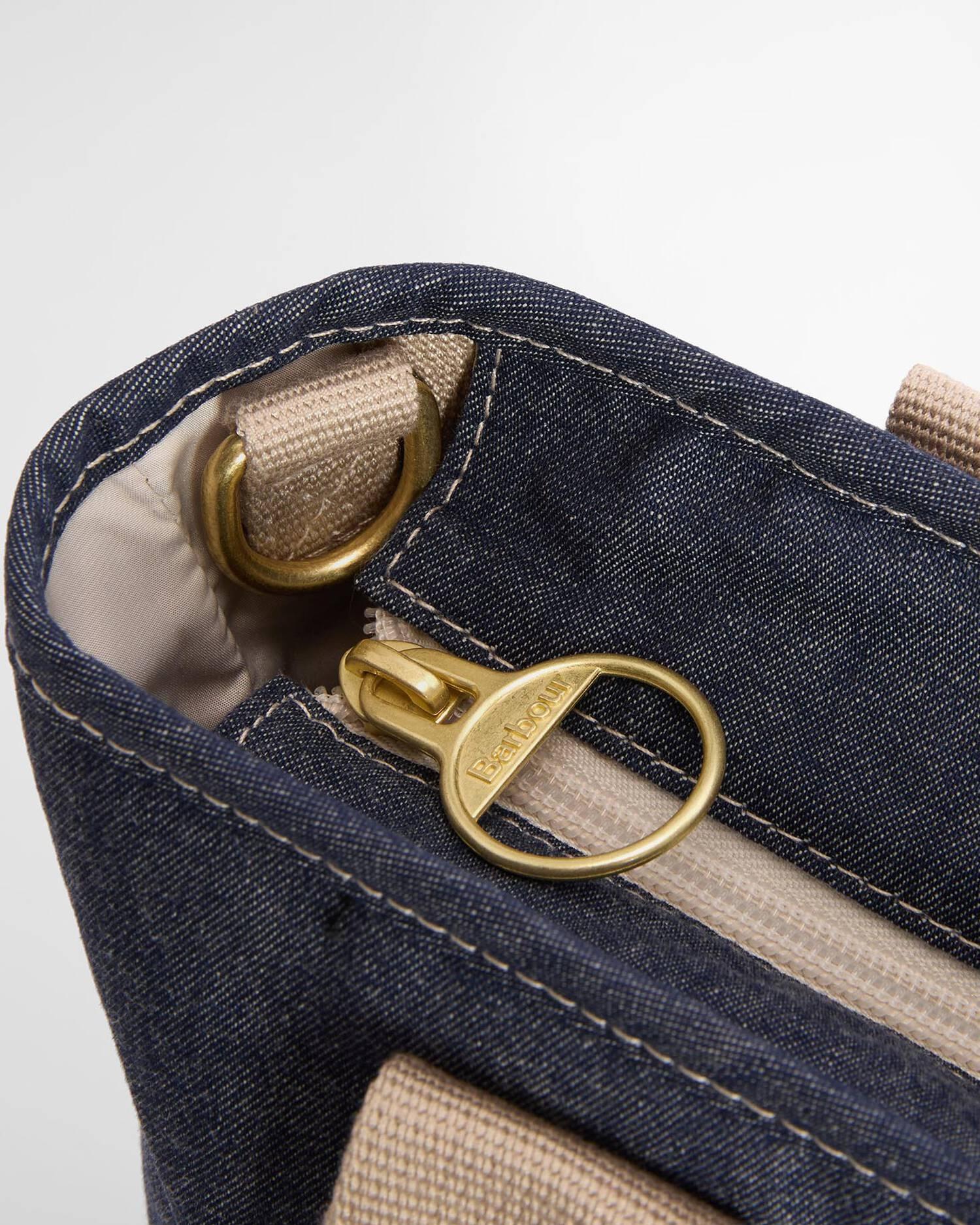 Mini borsa tote in denim Mya<BR/> LBA0539LBA IN71 BARBOUR
