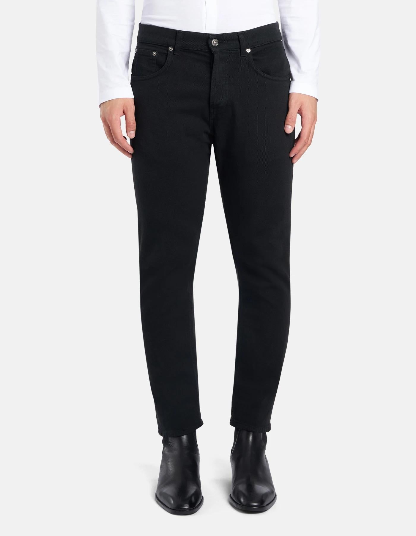 Jeans Dian carrot in bull stretch<BR/> UP576BSE037KPT 999 DONDUP