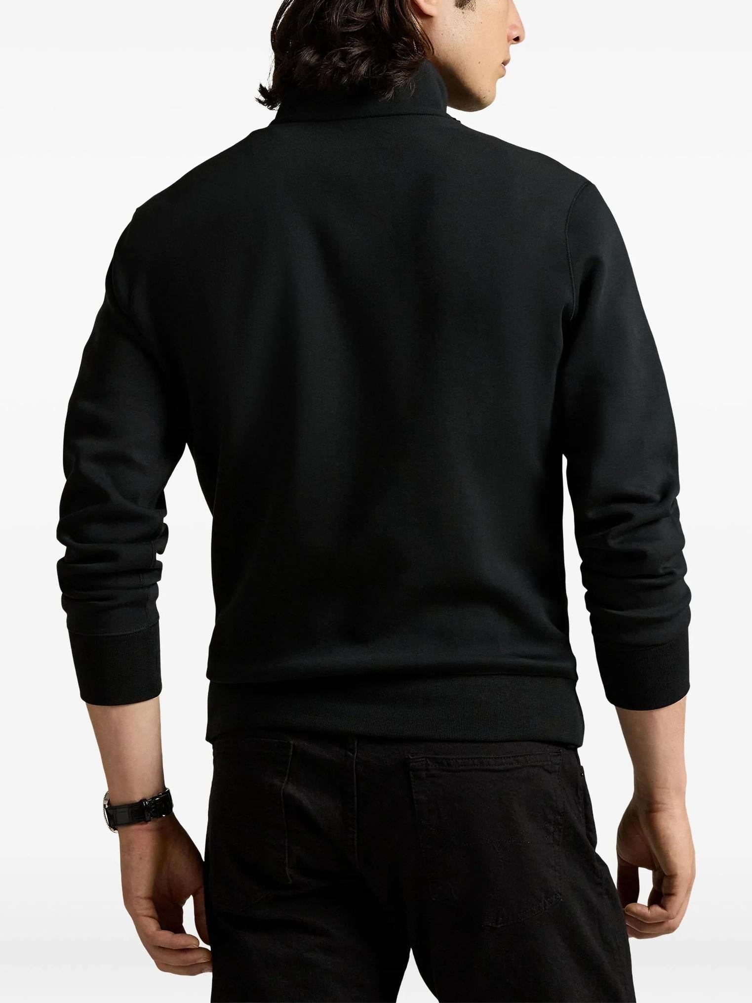 Felpa in cotone a mezza zip 710P06234 001 RALPH LAUREN