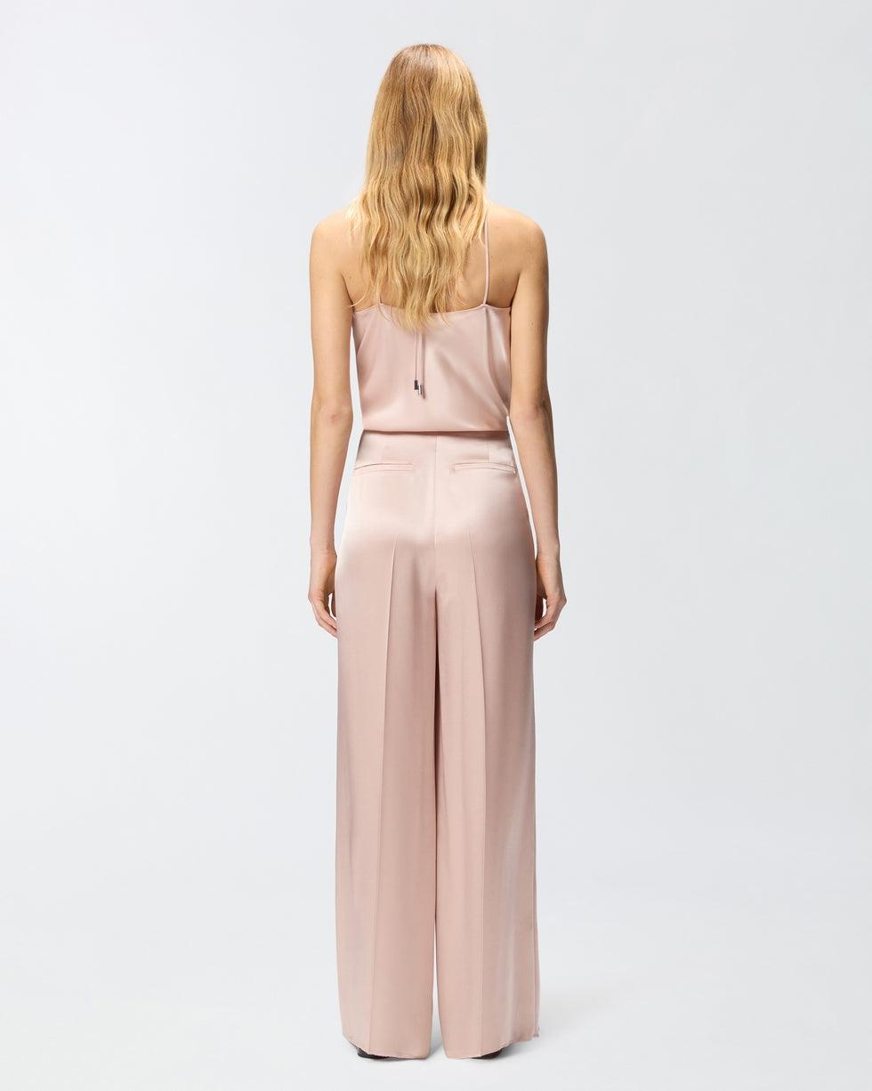 Pantaloni in satin<BR/> 106601A1Y5 Q35 PINKO