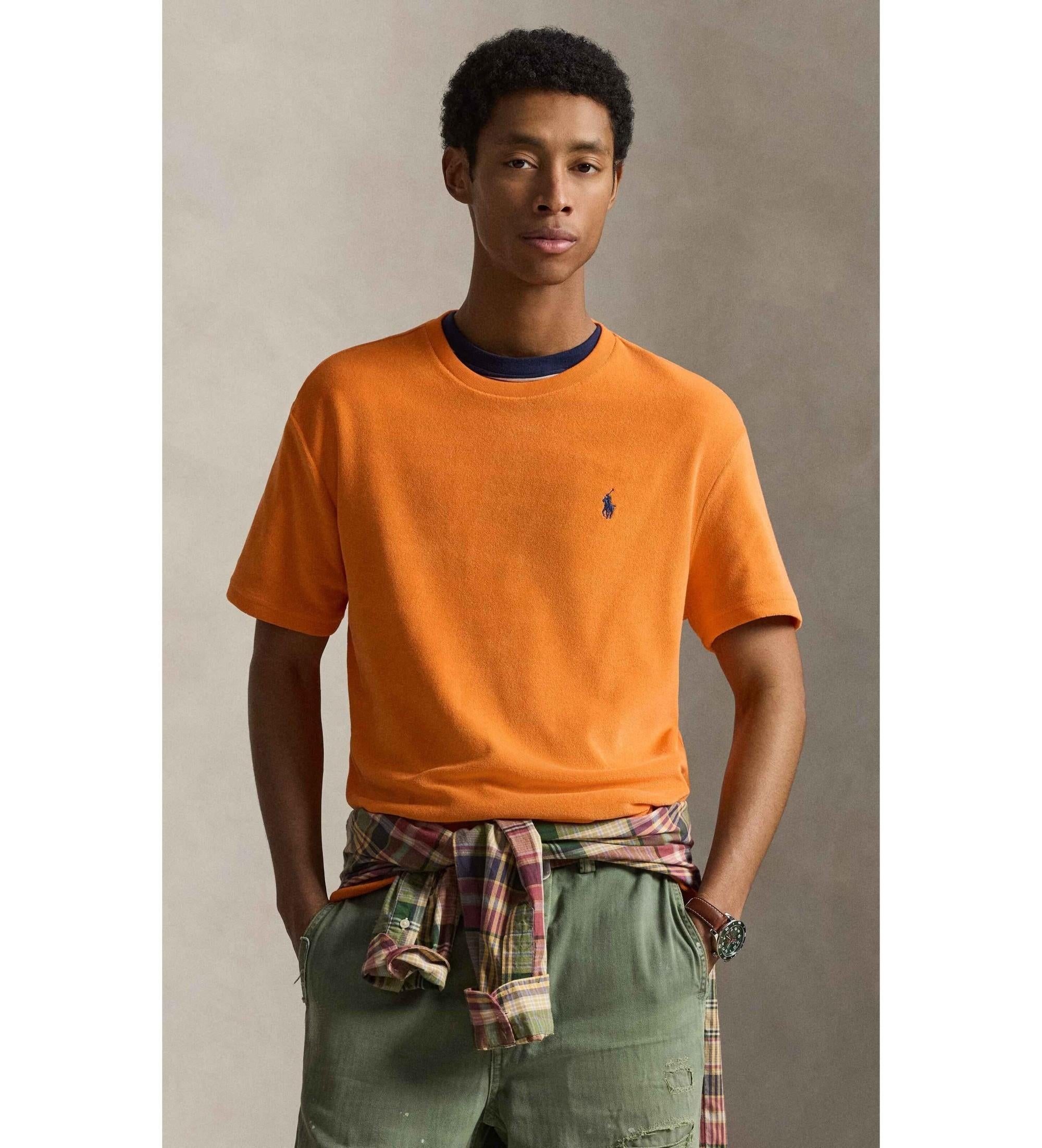 T-shirt uomo in spugna di cotone 710A12492 007 RALPH LAUREN