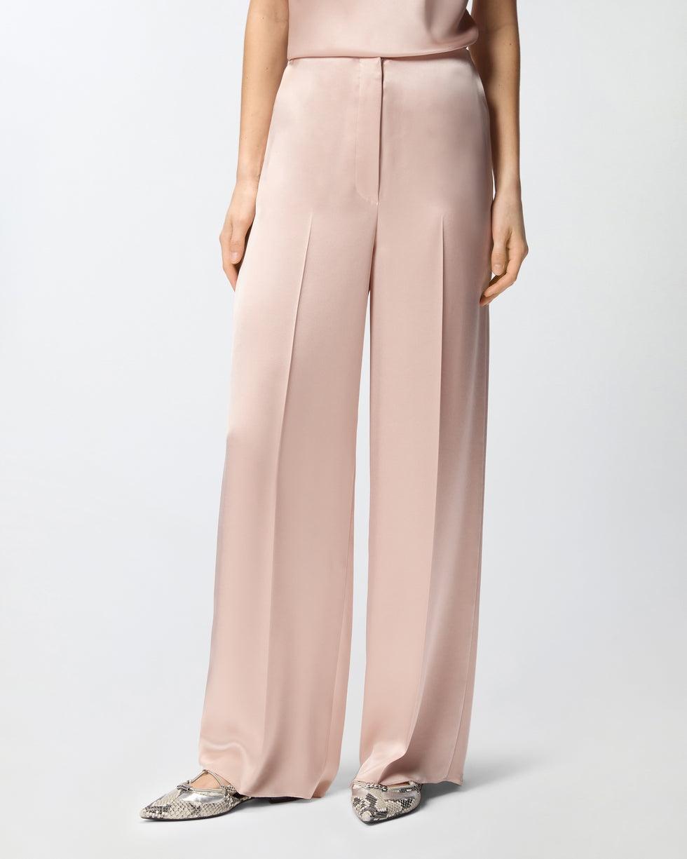 Pantaloni in satin<BR/> 106601A1Y5 Q35 PINKO