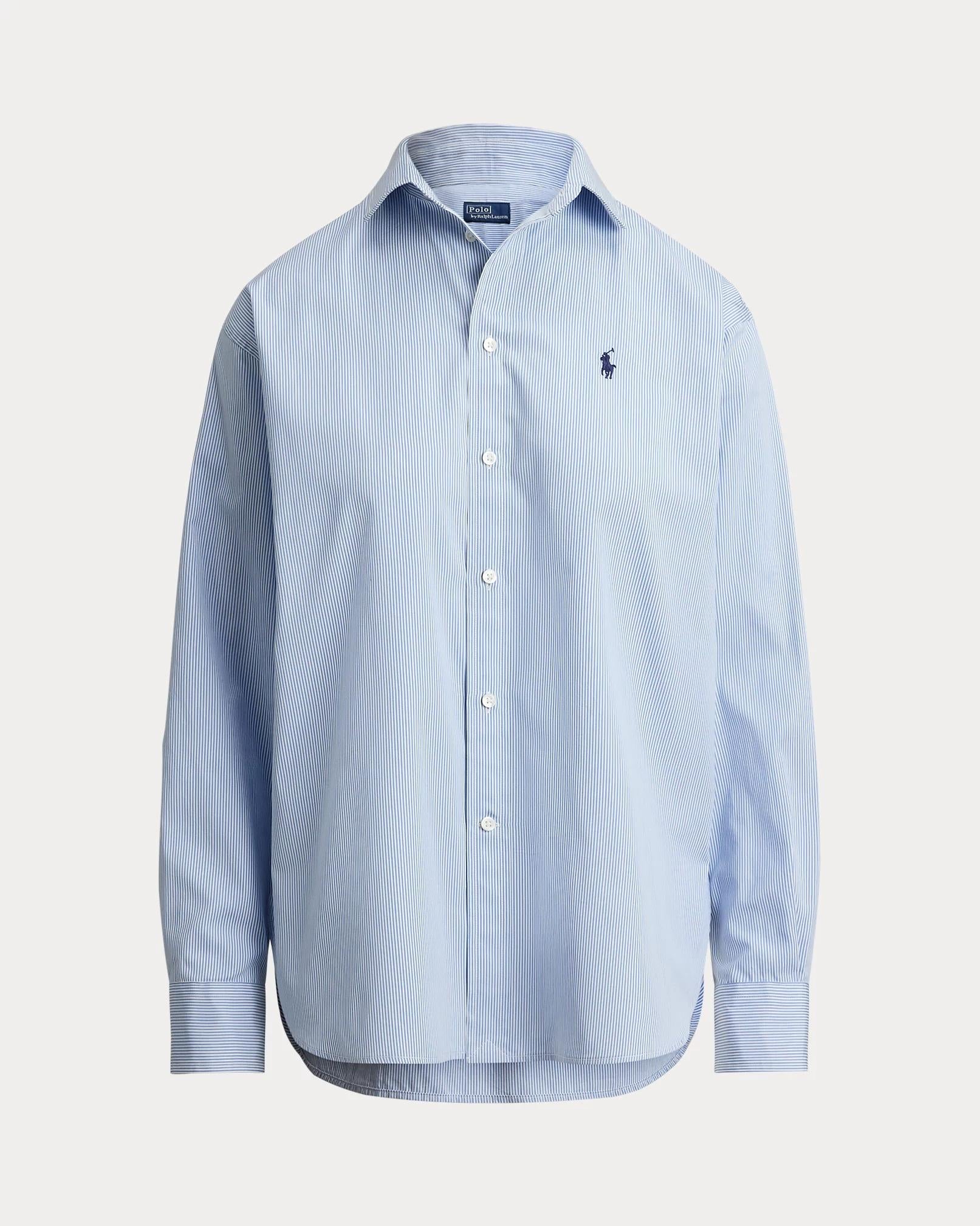 Camicia in cotone a righe dalla vestibilità rilassata 211910743 508 RALPH LAUREN