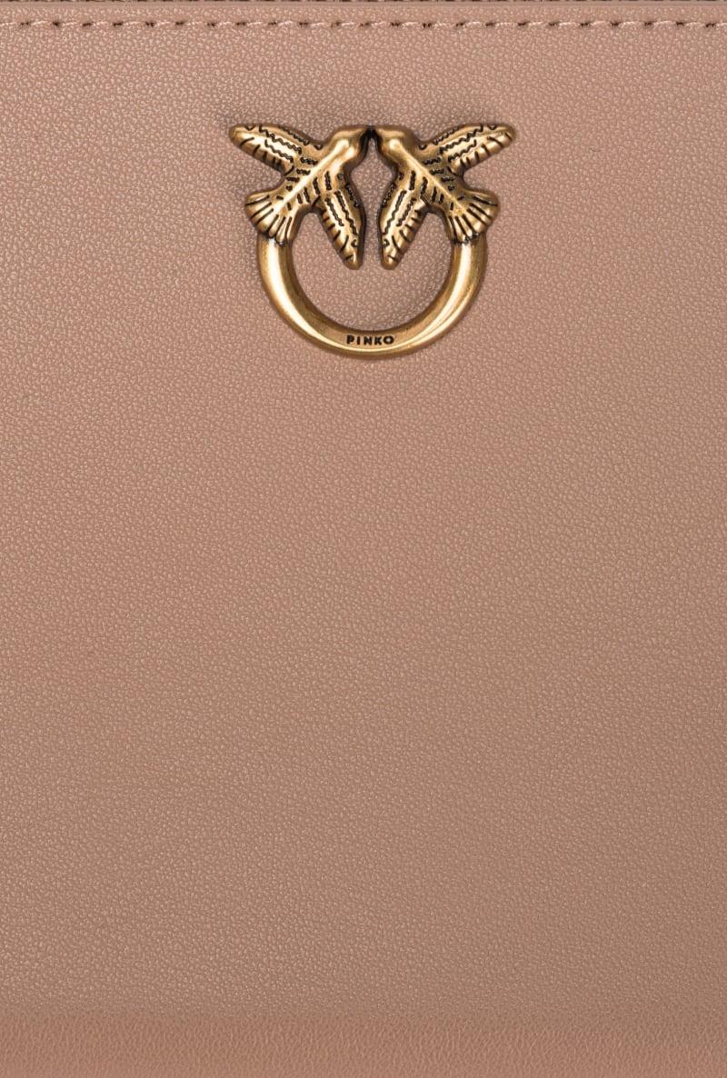 Portafoglio zip-around in pelle