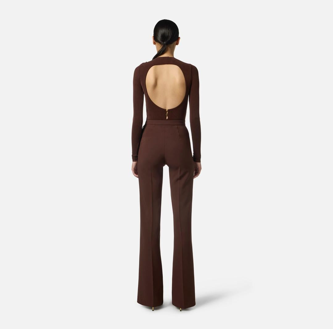 Pantaloni in doppio crêpe PA12156E2 EA3 ELISABETTA FRANCHI