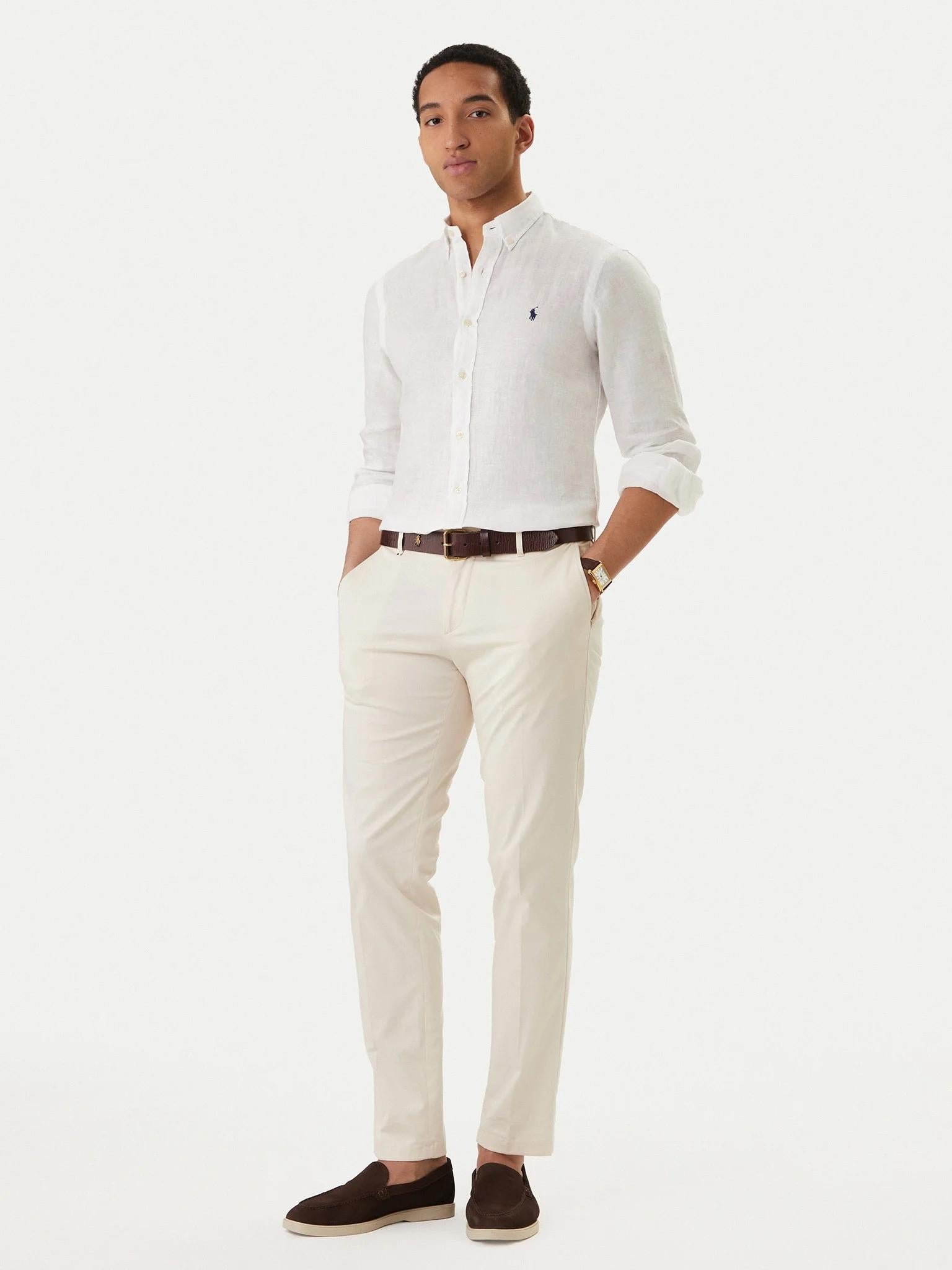 Camicia uomo in puro lino 710968915 505 RALPH LAUREN