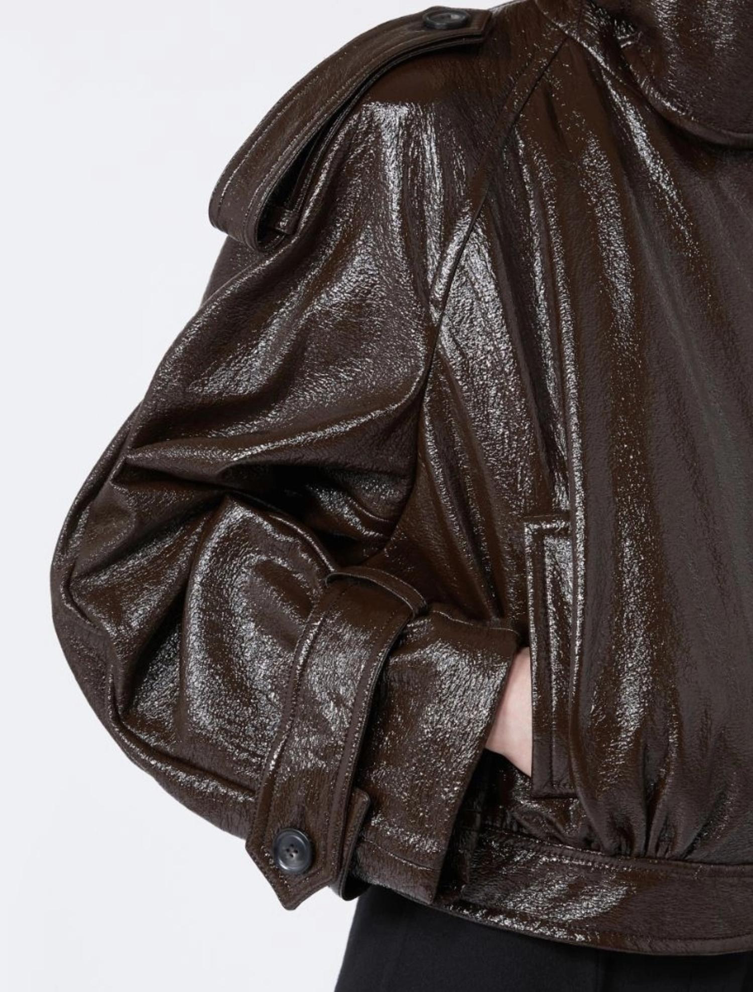 Trench corto effetto vernice BETA1234 002 SPORTMAX