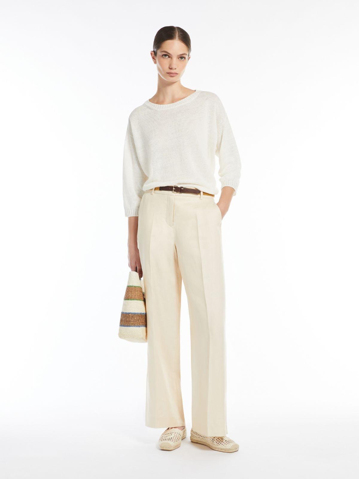 Pantalone in canvas di lino MALIZIA 035 WEEKEND