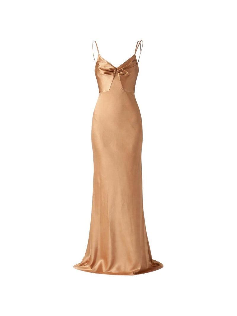 Abito Red Carpet in raso<BR/> ABR3362E2 EV8 ELISABETTA FRANCHI