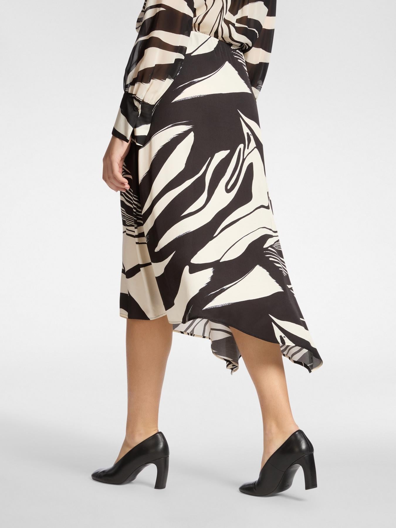 Gonna in viscosa stampata<BR/> 1026Z000070N 01 ELENA MIRO