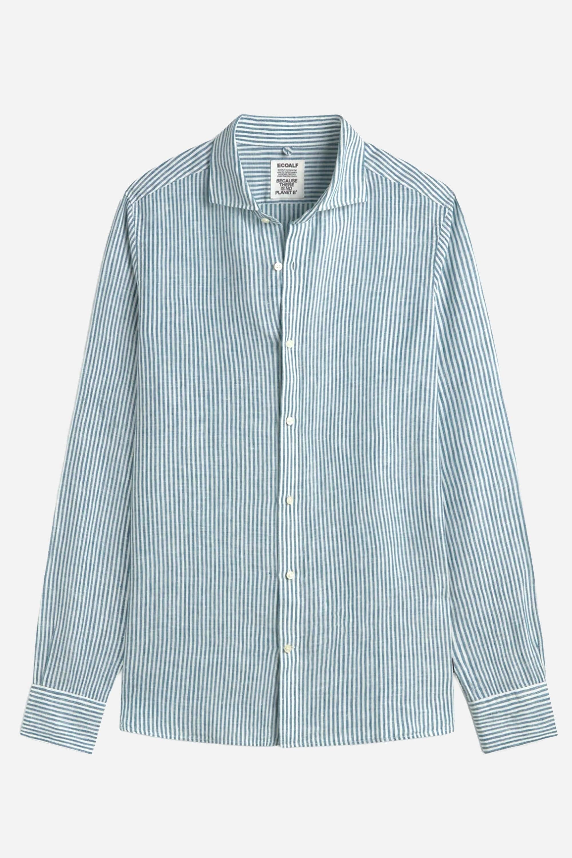 Camicia a righe in lino ALFREDO<BR/> ALFREDO 364 ECOALF