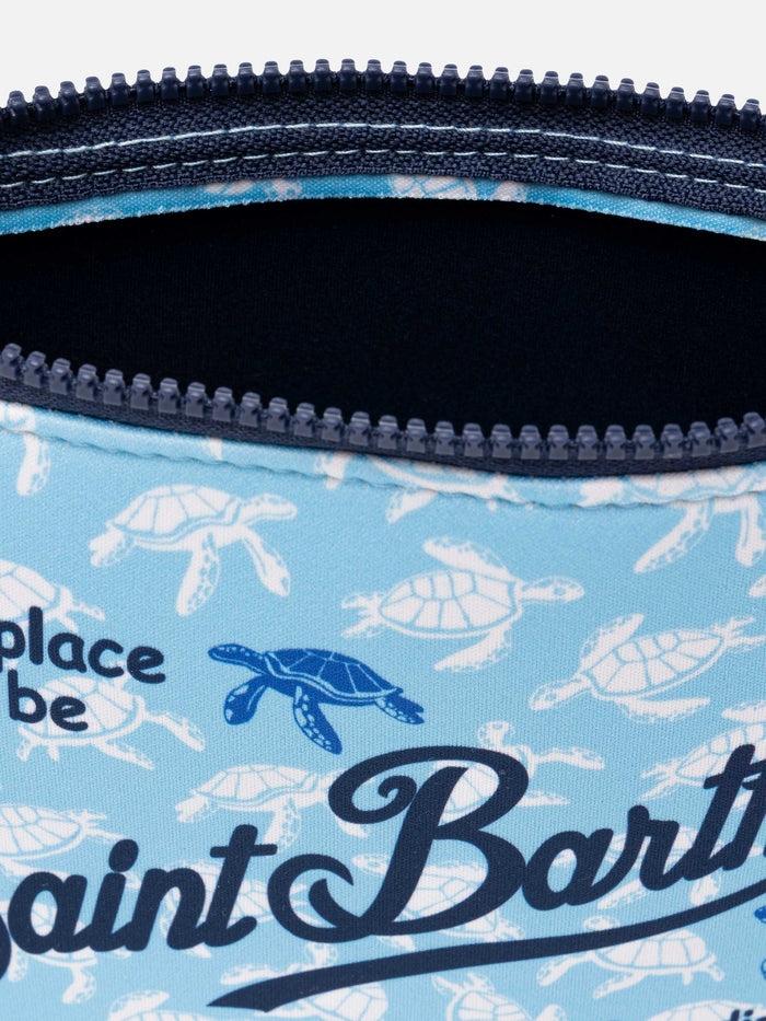 Pochette Aline in scuba con stampa tartarughe ALIN001 01448H MC2 SAINT BARTH