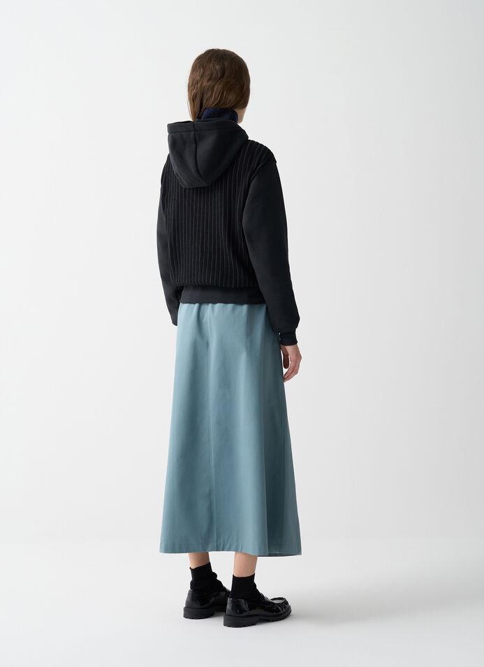 Felpa a trecce con cappuccio<BR/> 9267R 99 COLMAR