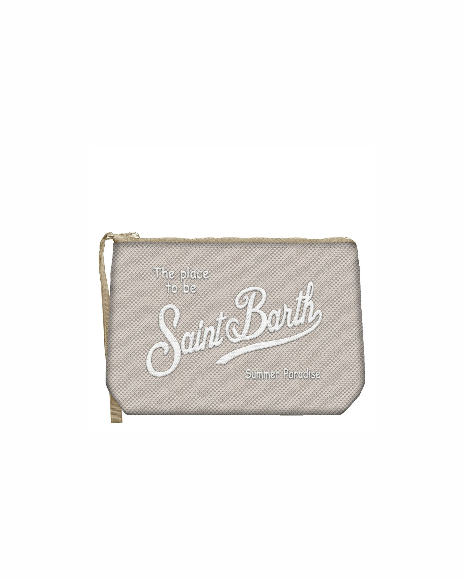 Pochette in tessuto piquet BEIGE ALI0008 00222L MC2 SAINT BARTH