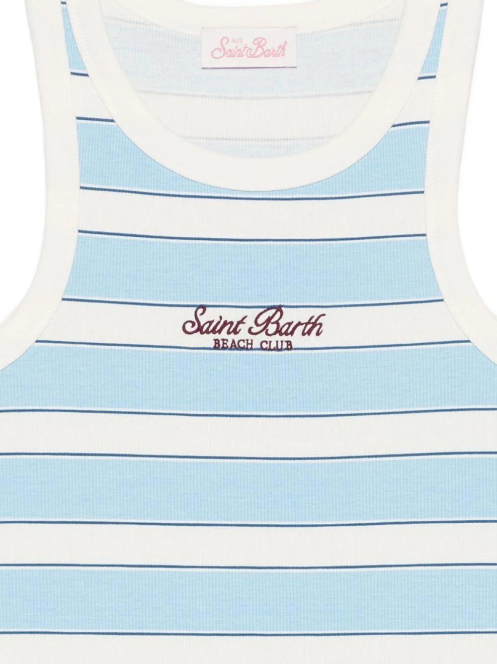 Canotta Donna Ada Rib Con Toppa St Barth AAD001 02676L MC2 SAINT BARTH
