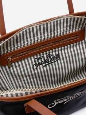 Borsa City medium in nylon nero<BR/> CB0002 00288L MC2 SAINT BARTH