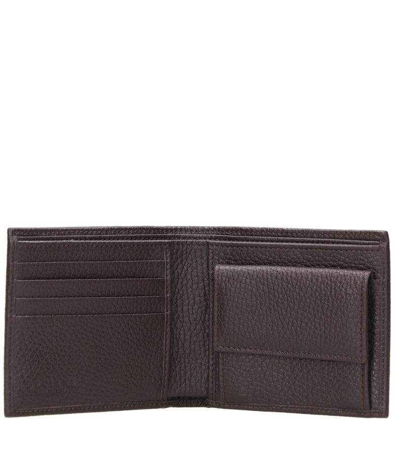 Portafoglio Soft in pelle con portamonete<BR/> SU0114 EBANO ORCIANI