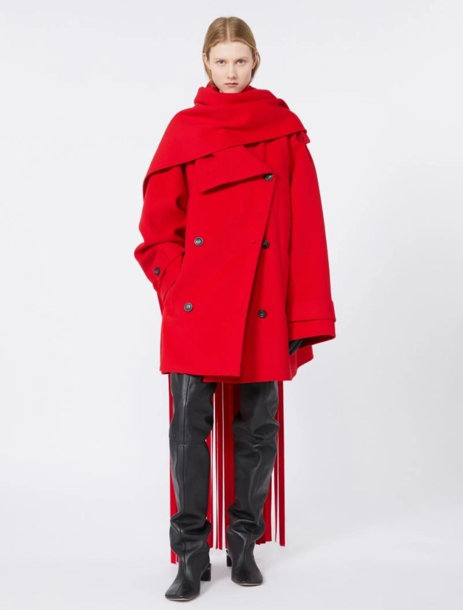 Cappotto doppio petto corto in lana BOUQUET1234 015 SPORTMAX