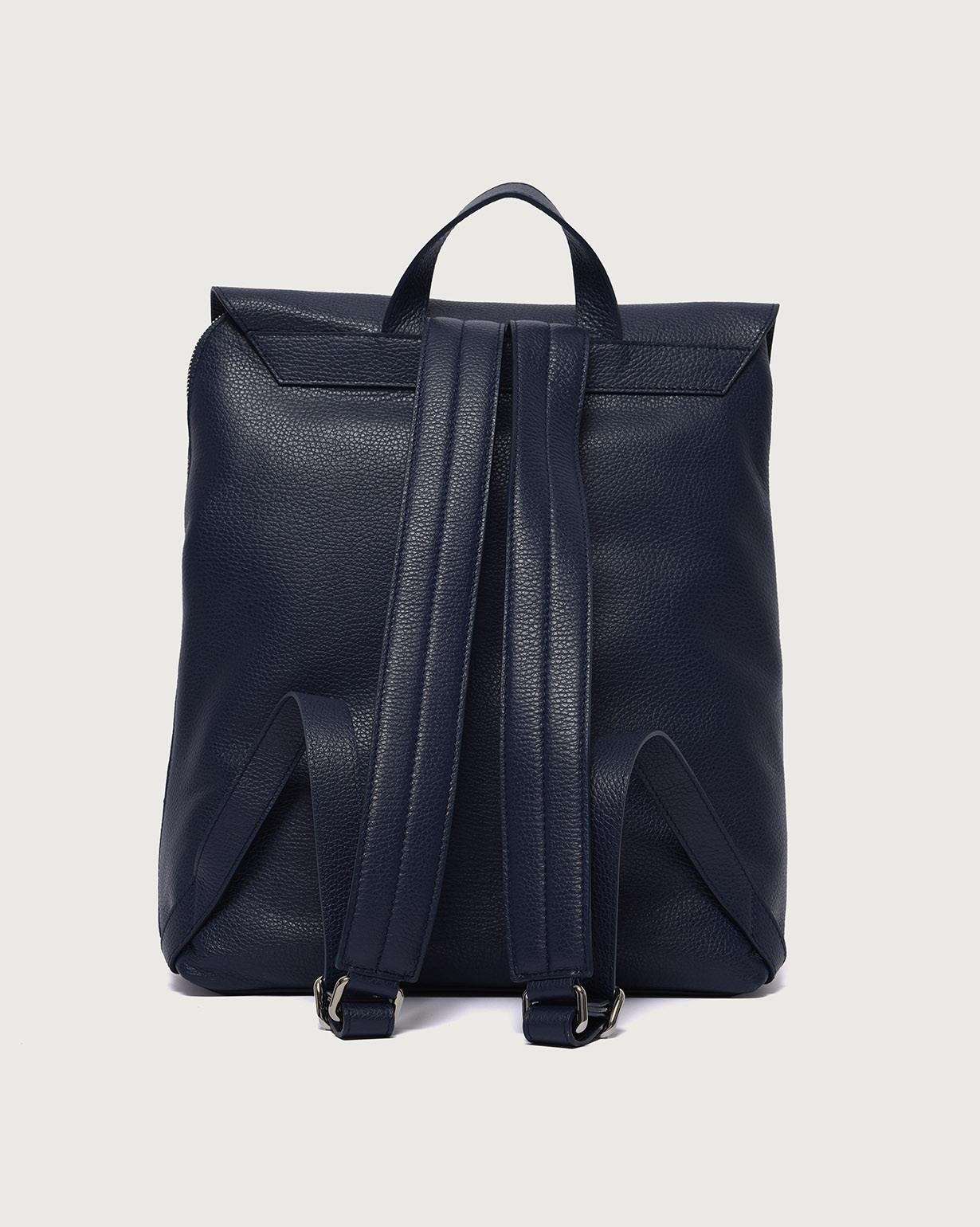 Zaino Active Micron in pelle martellata<BR/> P00753MIC NAVY ORCIANI