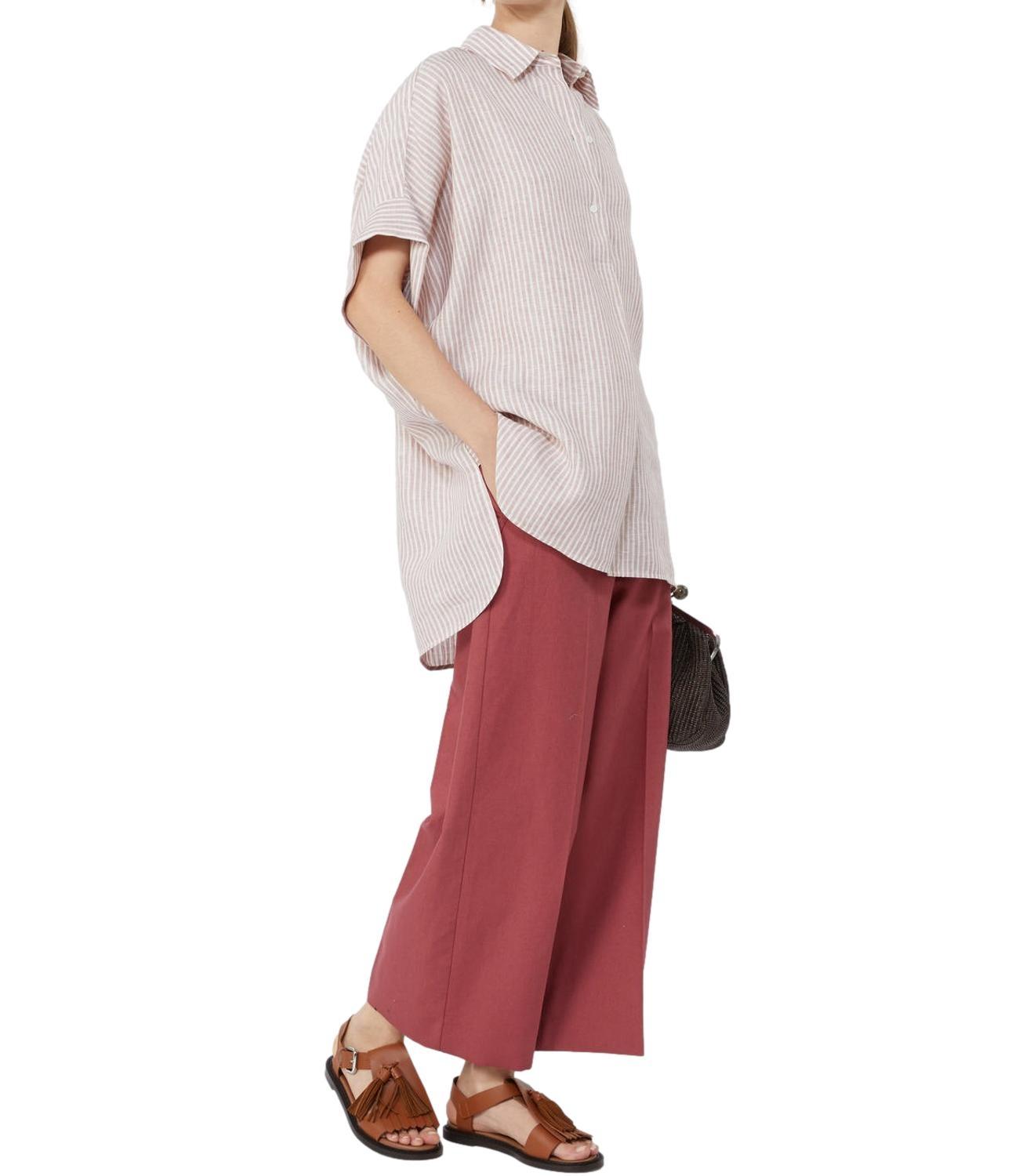Pantalone in canvas di cotone e lino WKDZIRCONE 021 WEEKEND