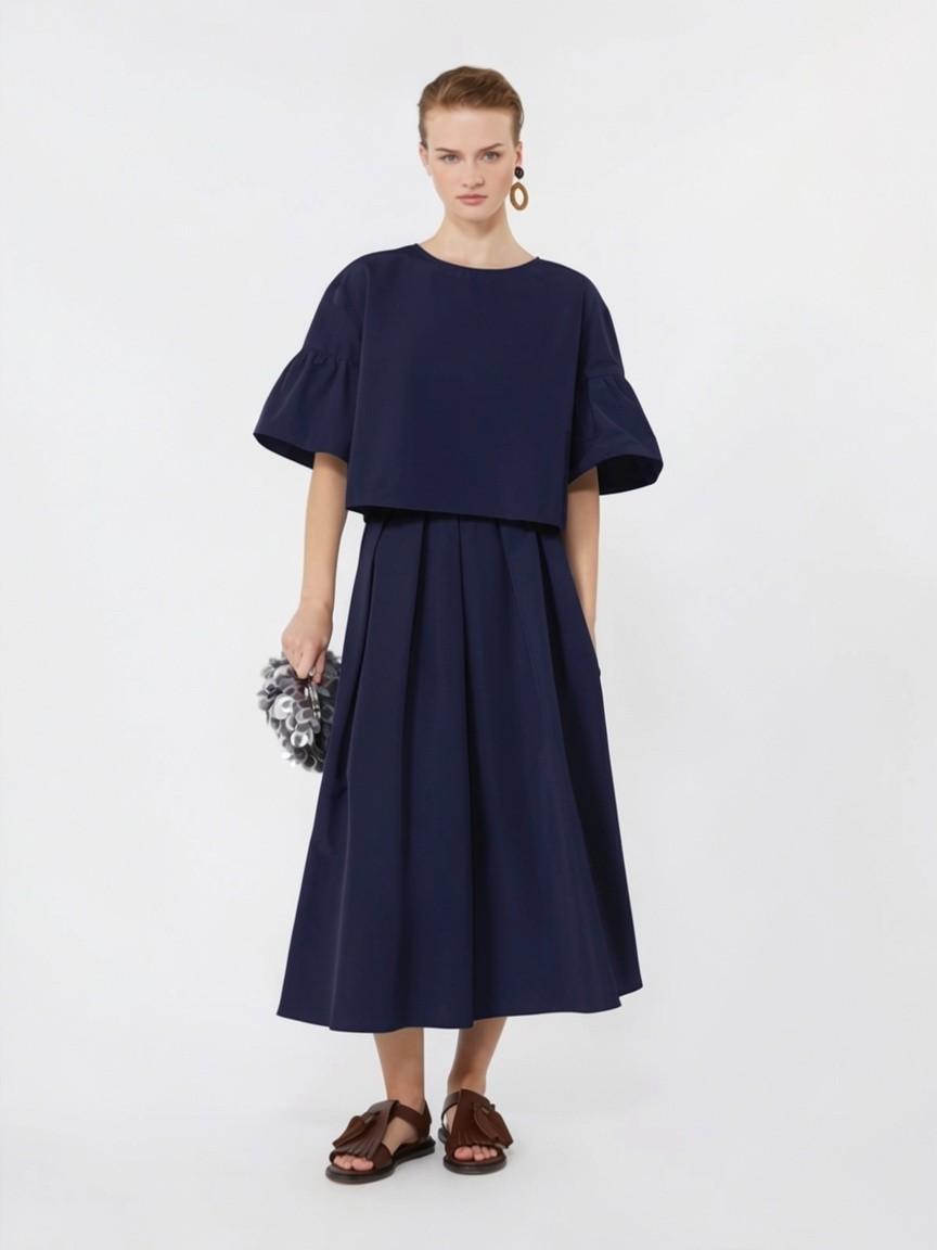 Blusa crop in taffettà di cotone WKDBREAK 011 WEEKEND