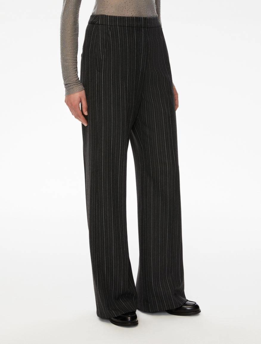 Pantalone dritto in tessuto tecnico gessato FEZ 007 IBLUES