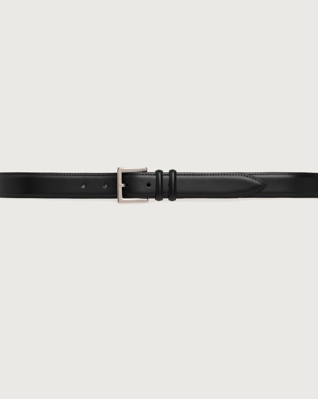 Cintura classica Monaco in vitello 3 cm<BR/> U08201MNA NERO ORCIANI