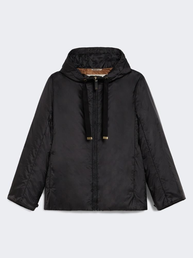 Giacca imbottita con cappuccio in tela antigoccia GREENH 009 MAX MARA THE CUBE