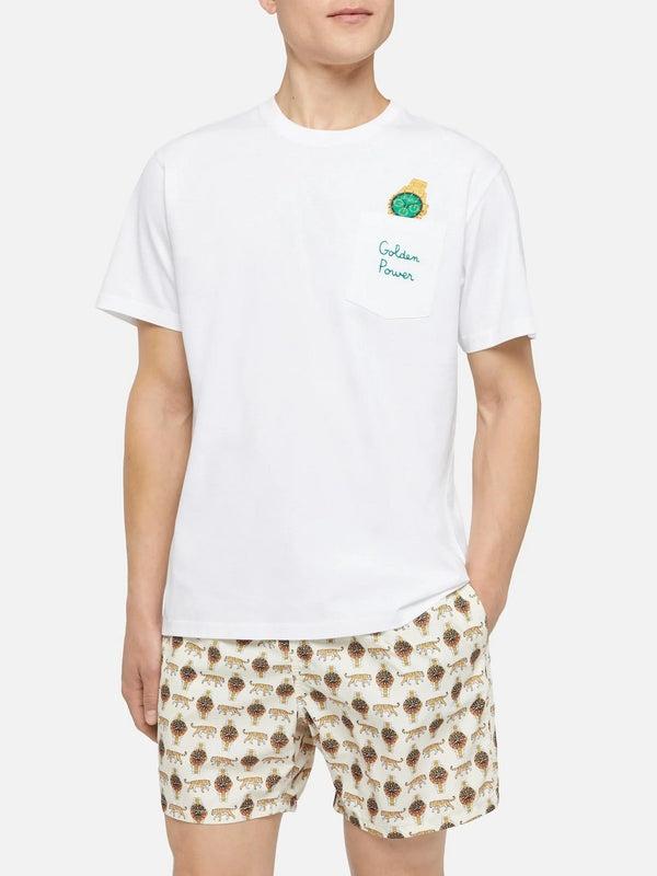 MC2 SAINT BARTH T-shirt Uomo AUSTIN GOLDEN POWER AUS0001 04344L MC2 SAINT BARTH