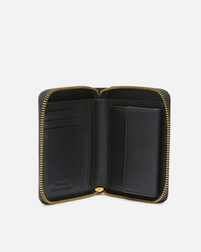 Portafoglio quadrato zip-around in pelle<BR/><BR/> 100249A0F1 Z99Q PINKO