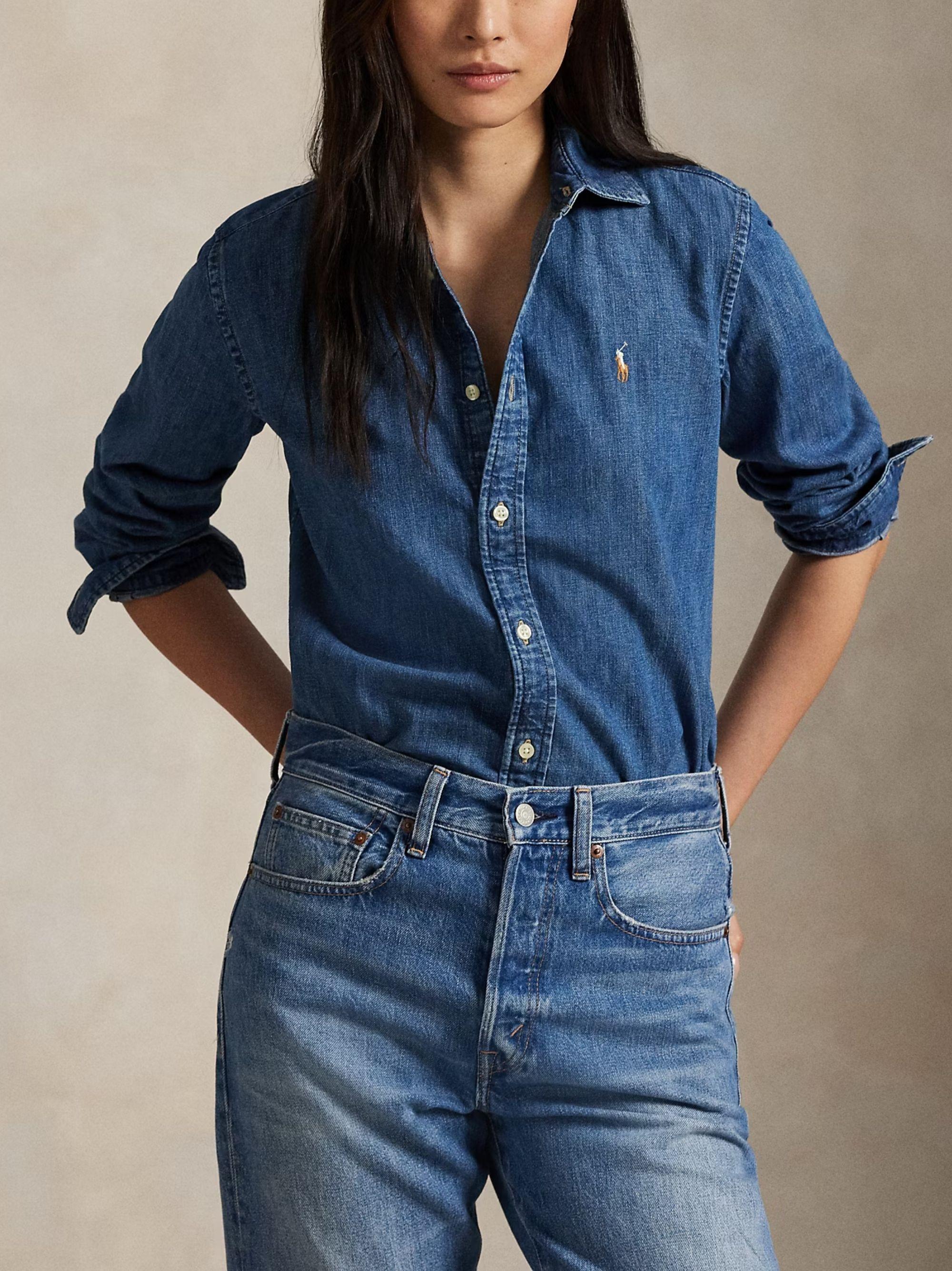 Camicia in denim di puro cotone 211969458 001 RALPH LAUREN